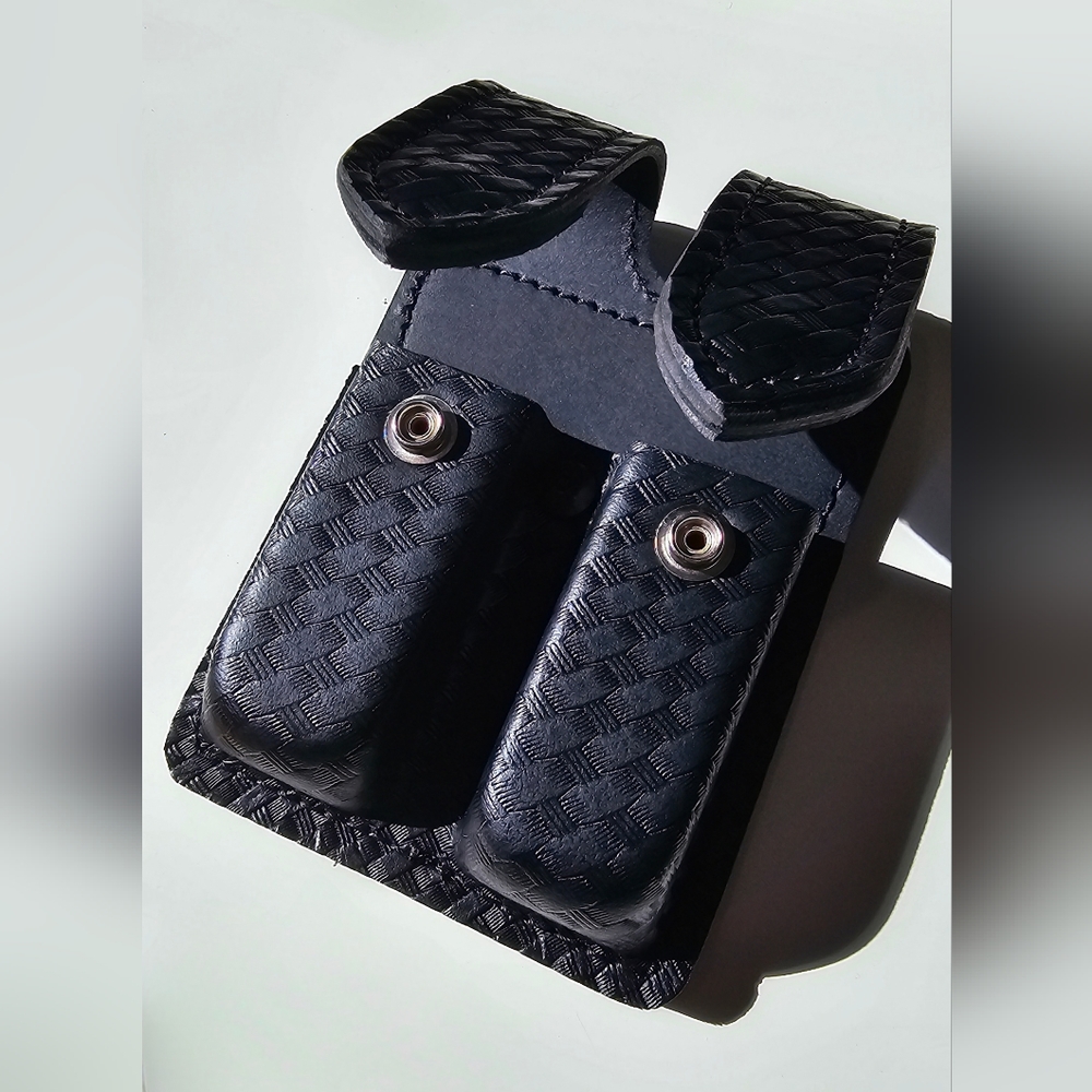COPY - US Duty Gear Model 88-G1 Double Magazine Pouch Hidden Snap in Basketweav…